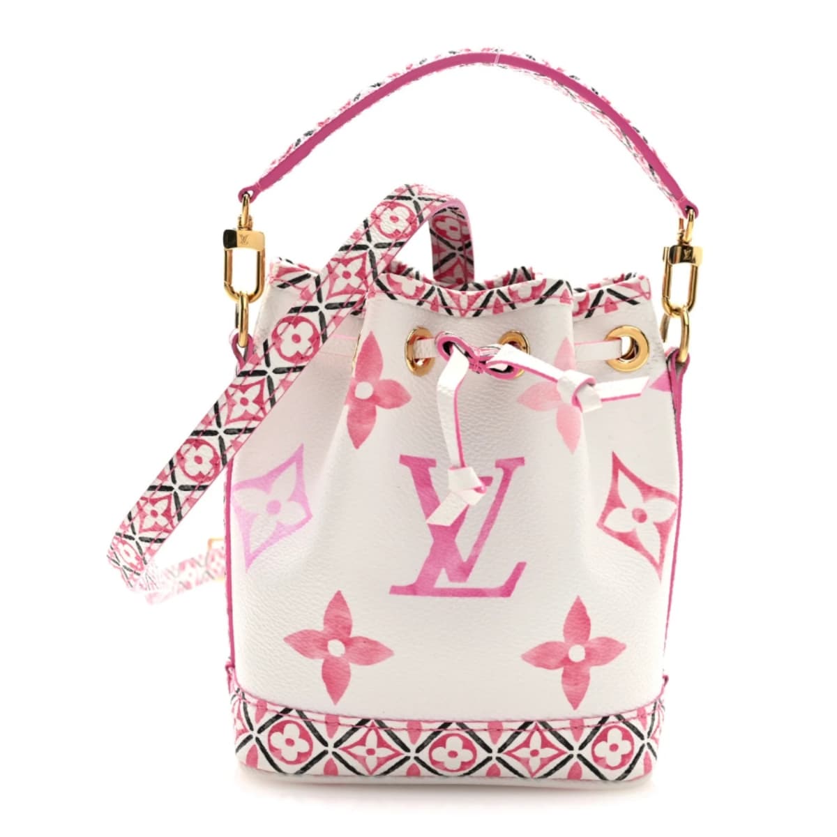 Louis Vuitton Nano Noe By The Pool in Rose Monogram