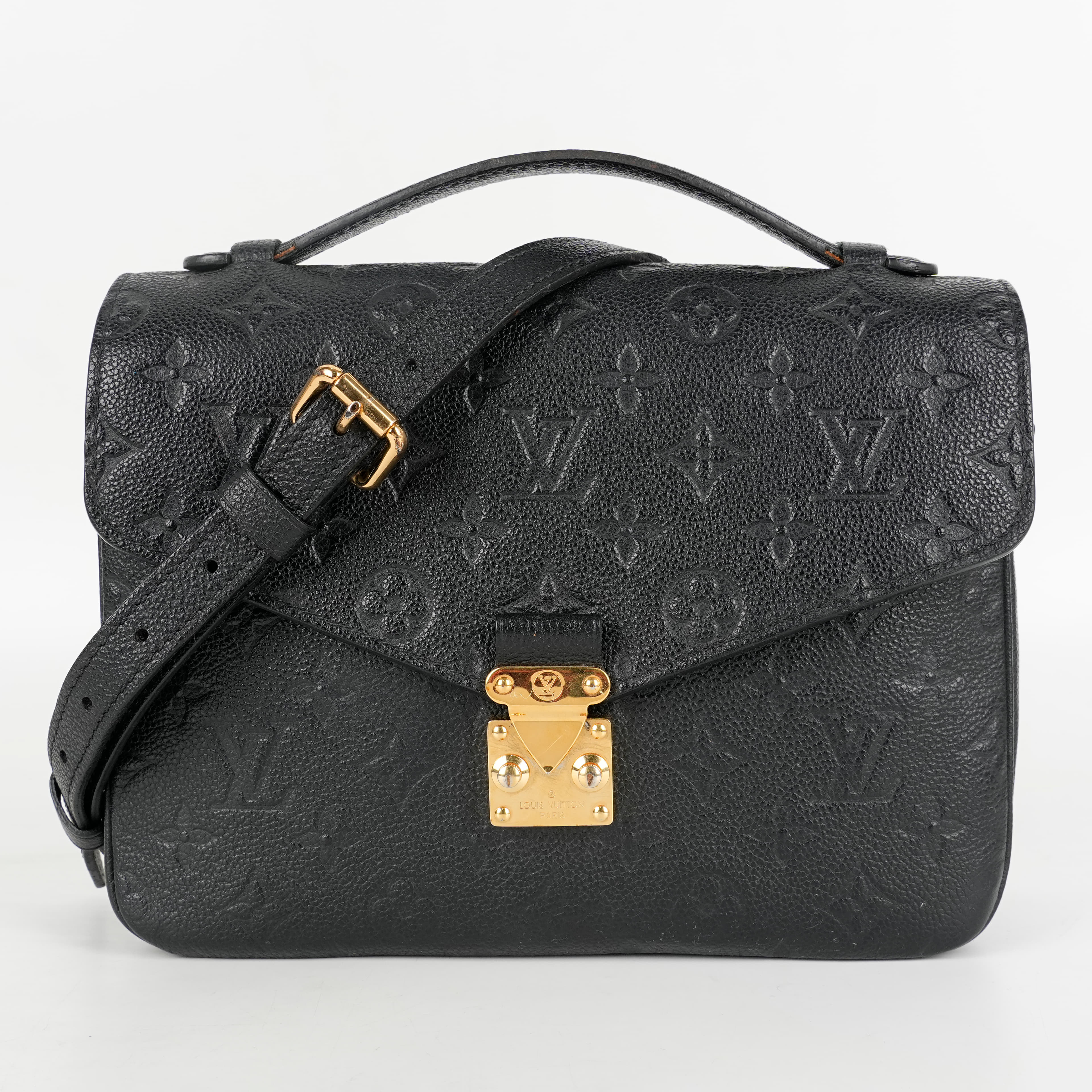 Louis Vuitton Monogram Empreinte Pochette Metis Black