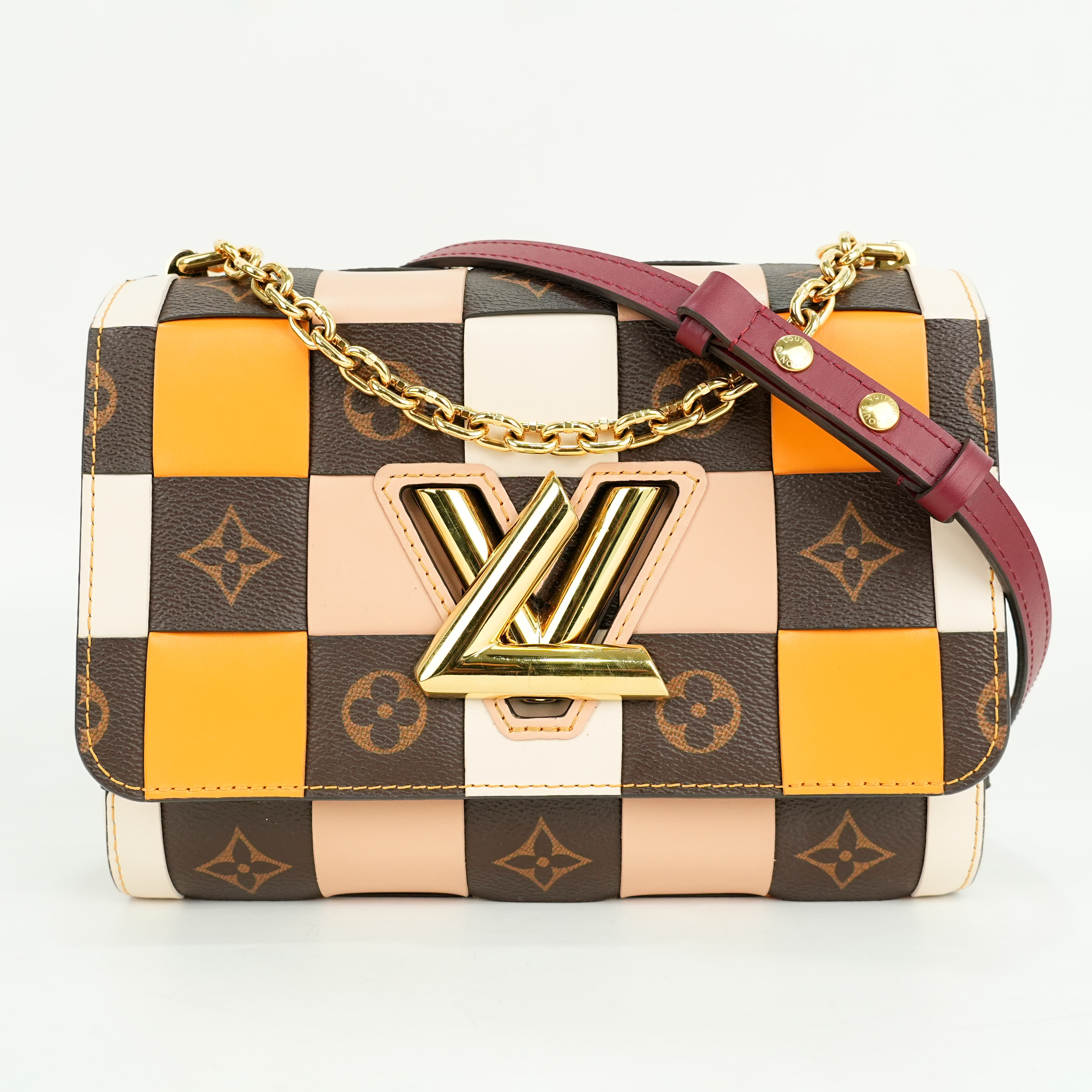 Louis Vuitton Twist MM Damier Check Limited Edition Shoulder Bag