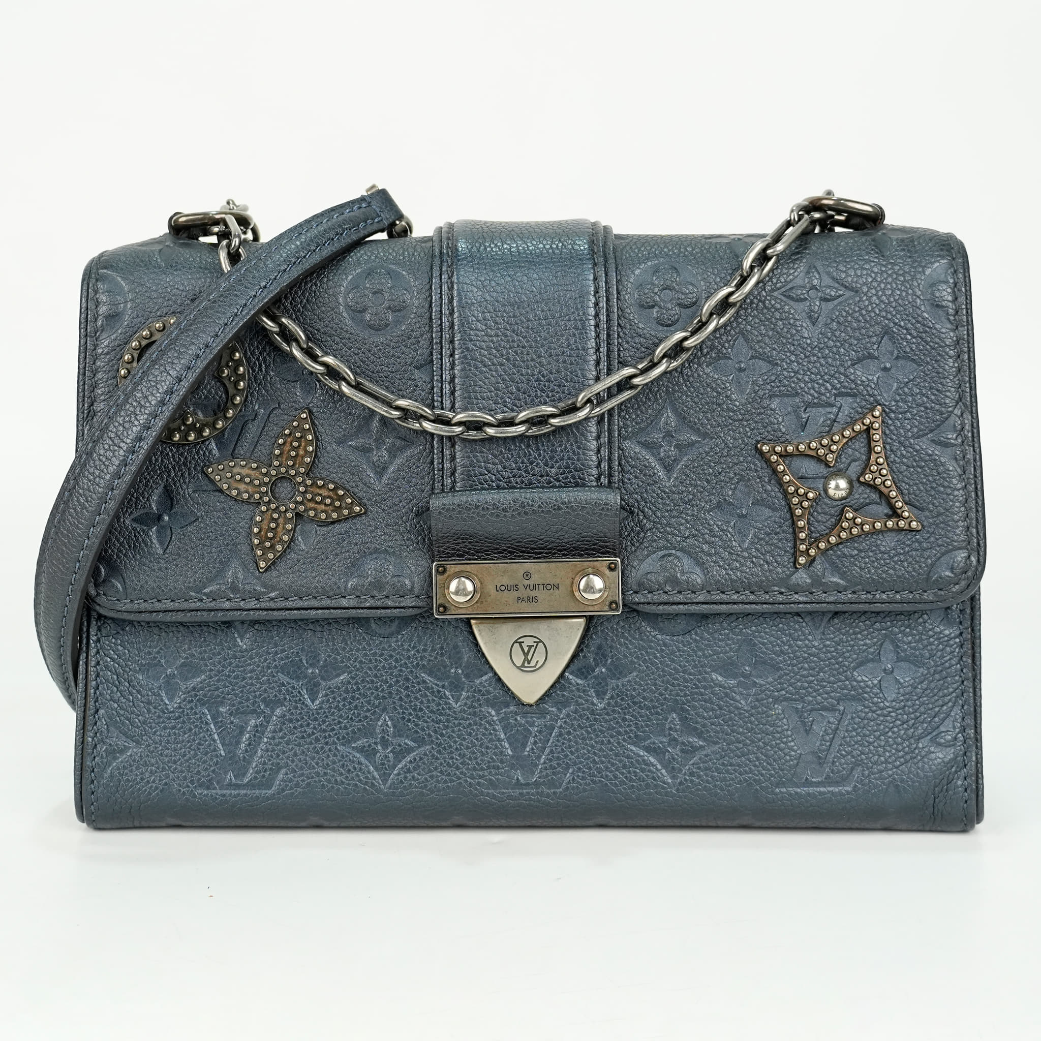 Louis Vuitton Saint Sulpice Handbag Pins Monogram Empreinte Leather PM