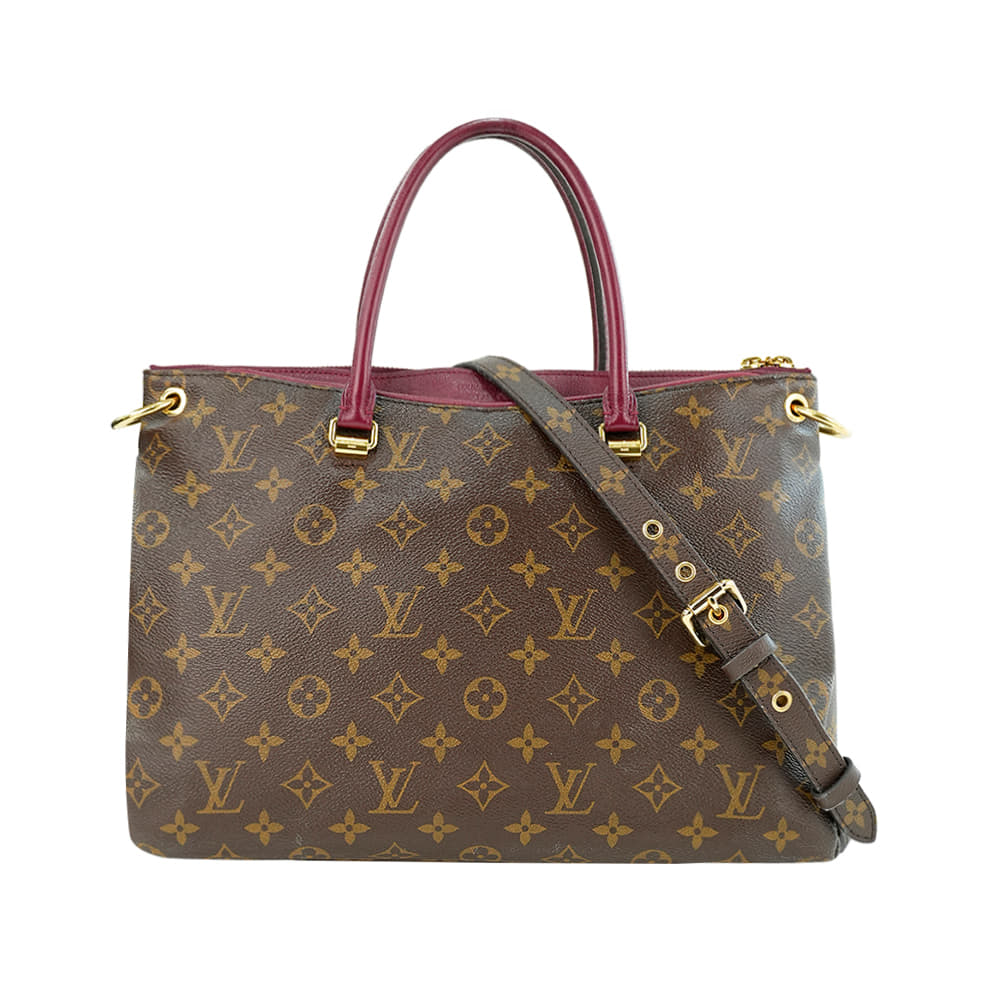 Louis Vuitton Pallas Tote Monogram Canvas with Leather shoulder bag
