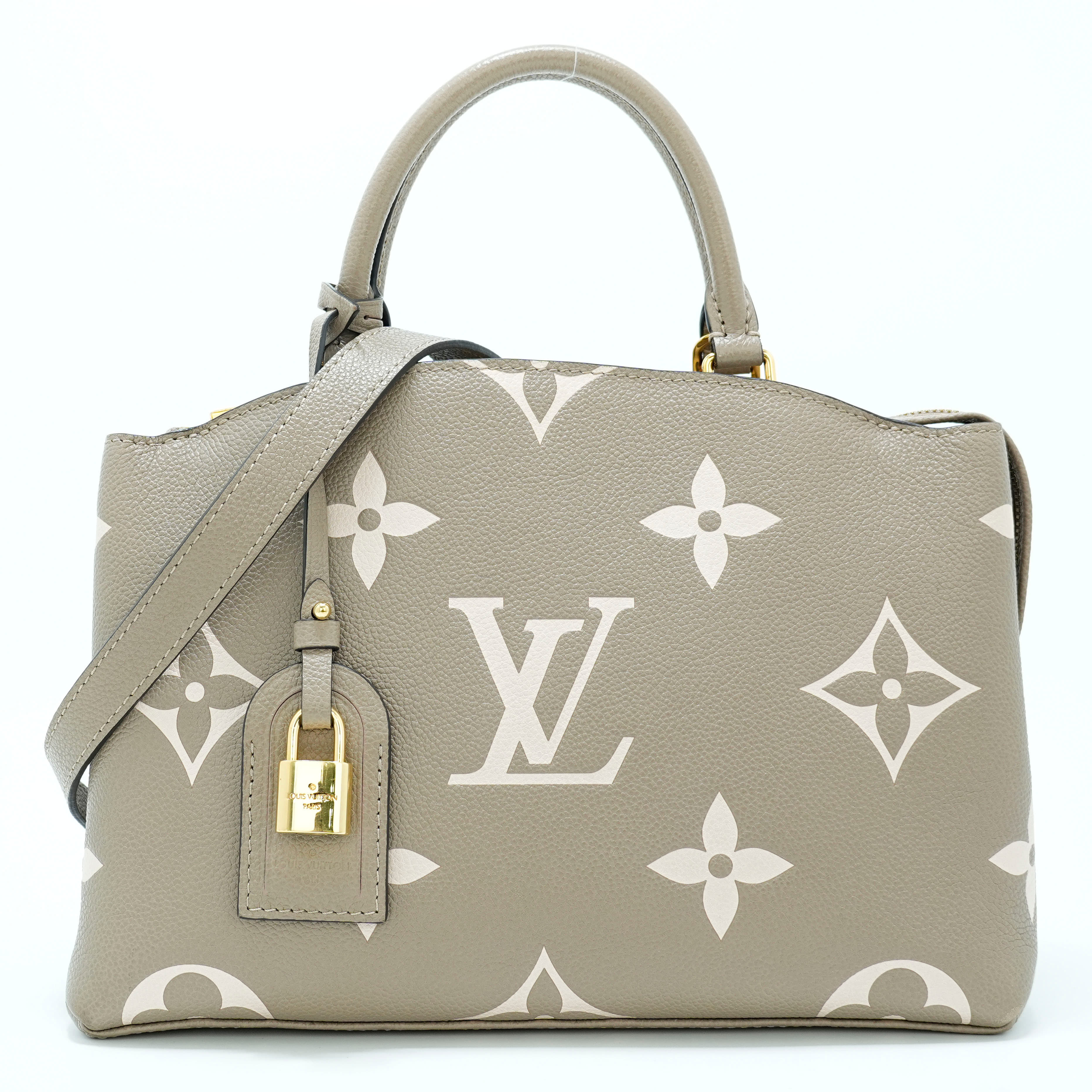 Louis Vuitton Bicolor Monogram Empreinte Leather Petit Palais Handbag