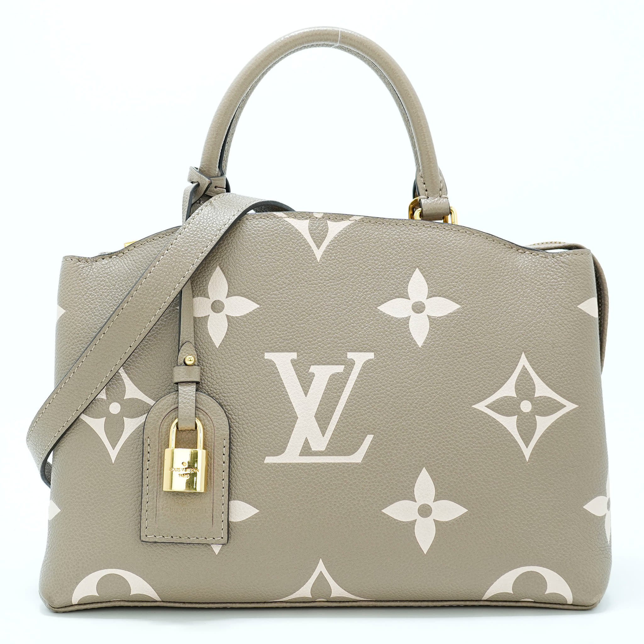 Louis Vuitton Bicolor Monogram Empreinte Leather Petit Palais Handbag