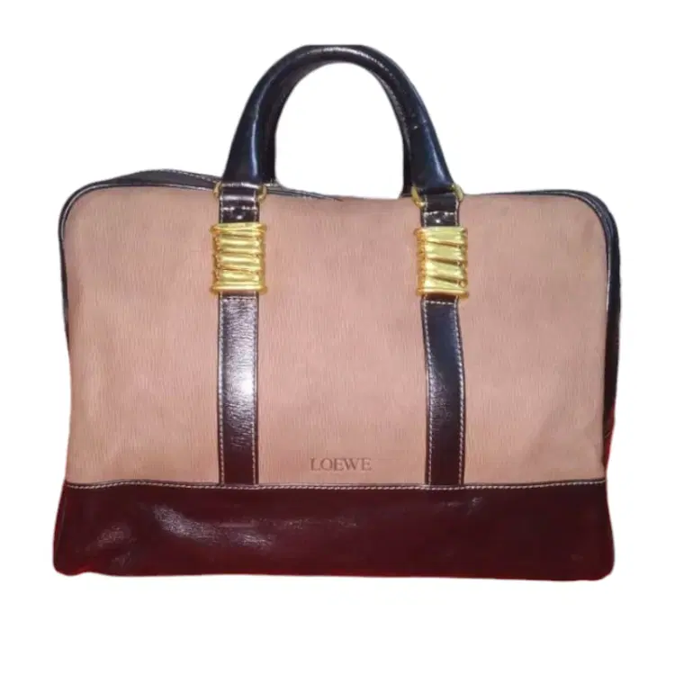 Loewe Velazquez Dark Brown Leather Travel Bag-Hover-Image