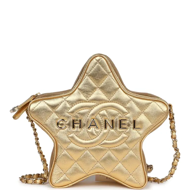 Chanel Star Bag Metallic Gold Lambskin Gold Hardware-Hover-Image