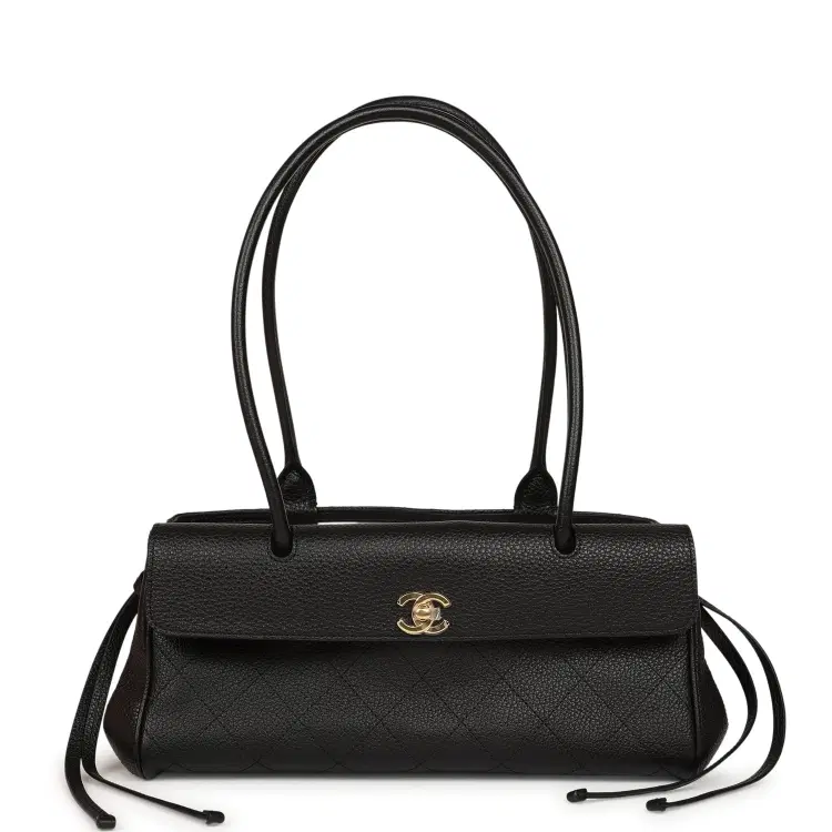Chanel Small "Urban Essential" East West Shopping Tote Black Caviar Gold Hardware-Hover-Image