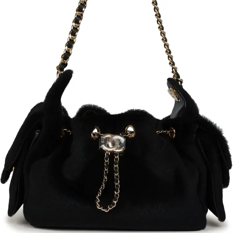 Chanel Mini 25 Hobo Bag Black Pony Hair Gold Hardware-Hover-Image