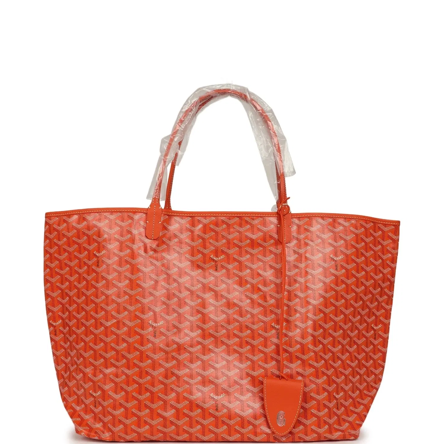 Goyard Goyardine Orange Saint Louis GM Tote Bag Palladium Hardware