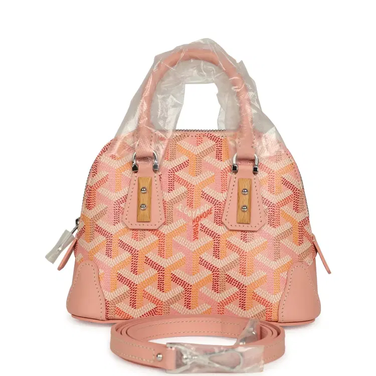 Goyard Goyardine Canvas Powder Pink Vendome Nano Bag Palladium Hardware-Hover-Image