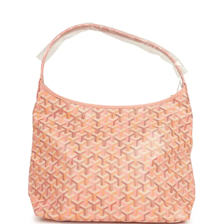 Goyard Goyardine Powder Pink Boheme Hobo Bag Palladium Hardware-Hover-Image