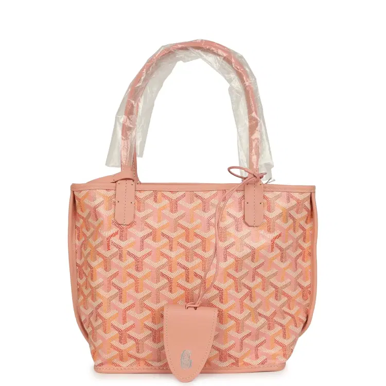 Goyard Goyardine Anjou Powder Pink Mini Bag Palladium Hardware-Hover-Image