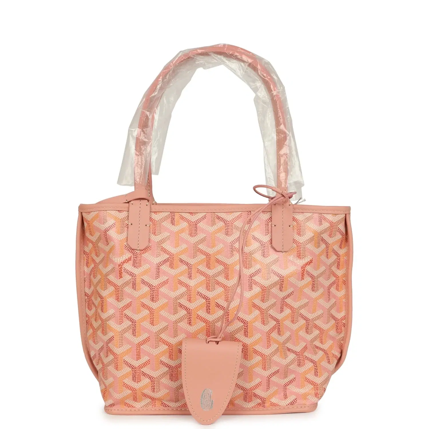 Goyard Goyardine Anjou Powder Pink Mini Bag Palladium Hardware