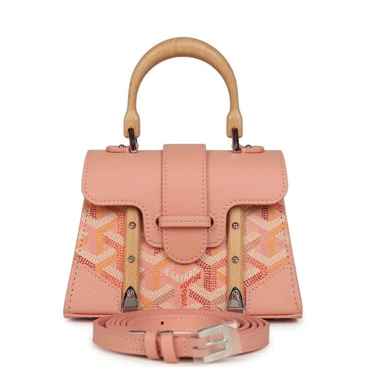 Goyard Goyardine Canvas Powder Pink Saigon Structure Nano Palladium Hardware-Hover-Image