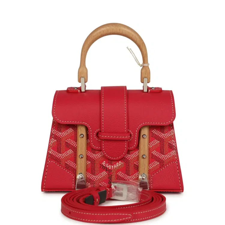 Goyard Goyardine Canvas Fuchsia Saigon Structure Nano Palladium Hardware-Hover-Image