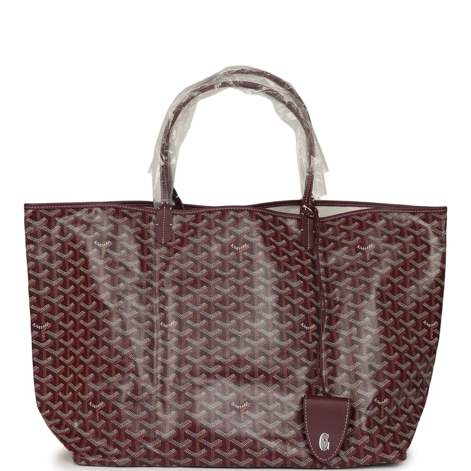Goyard Goyardine Burgundy Saint Louis GM Tote Bag Palladium Hardware