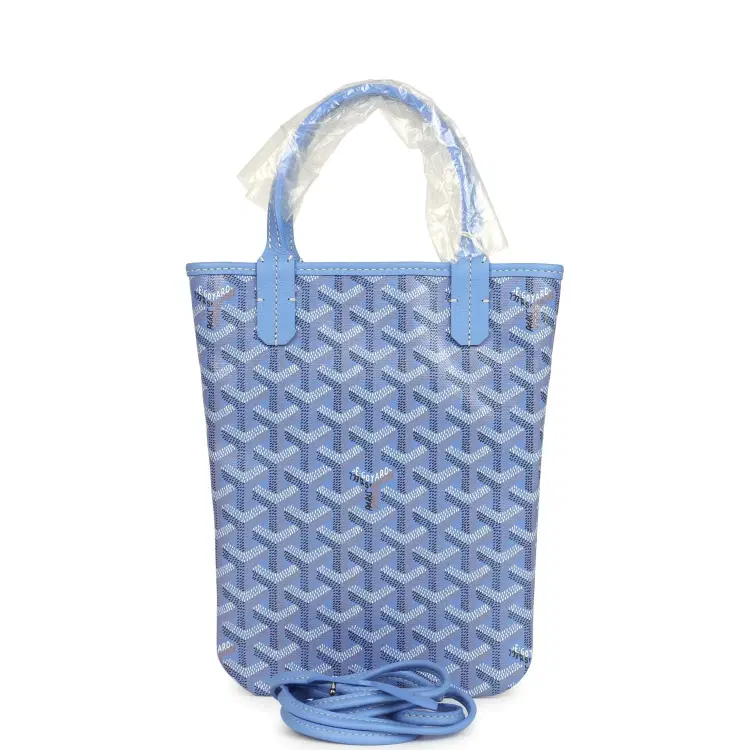 Goyard Goyardine Canvas Iris Poitiers PM Bag Palladium Hardware-Hover-Image