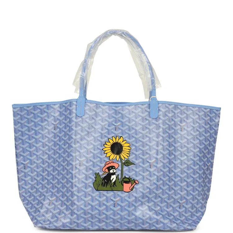 Goyard Goyardine Iris St. Louis GM Tote Bag Palladium Hardware-Hover-Image