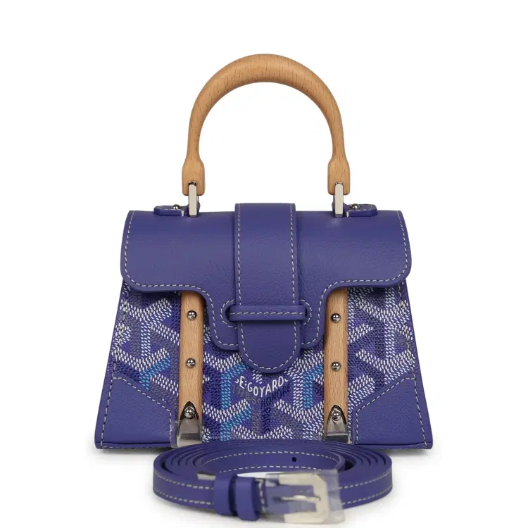 Goyard Goyardine Canvas Blueberry Purple Saigon Structure Nano Palladium Hardware-Hover-Image