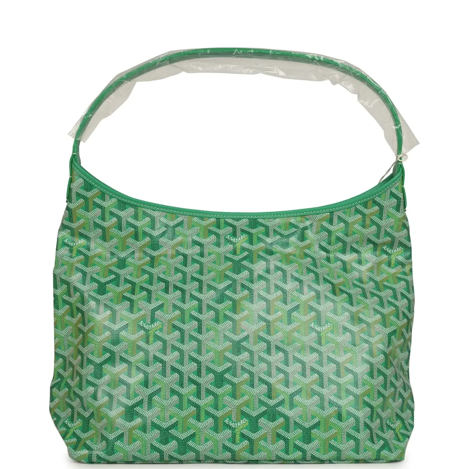 Goyard Goyardine Meadow Green Boheme Hobo Bag Palladium Hardware