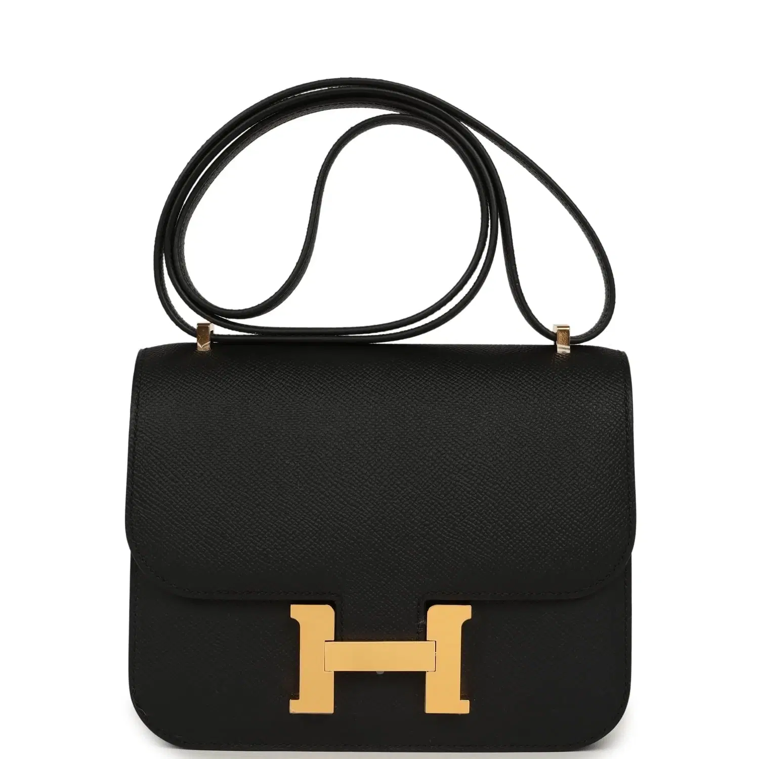 Hermes Constance 18 Black Epsom Gold Hardware