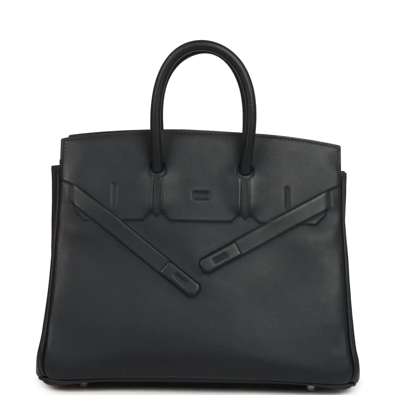 Hermes Birkin Shadow 25 Caban Swift Palladium Hardware