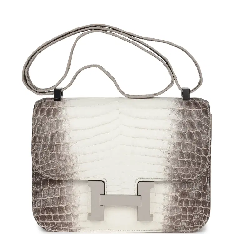 Hermes Constance 1-24 Himalaya Matte Niloticus Crocodile Palladium Hardware-Hover-Image