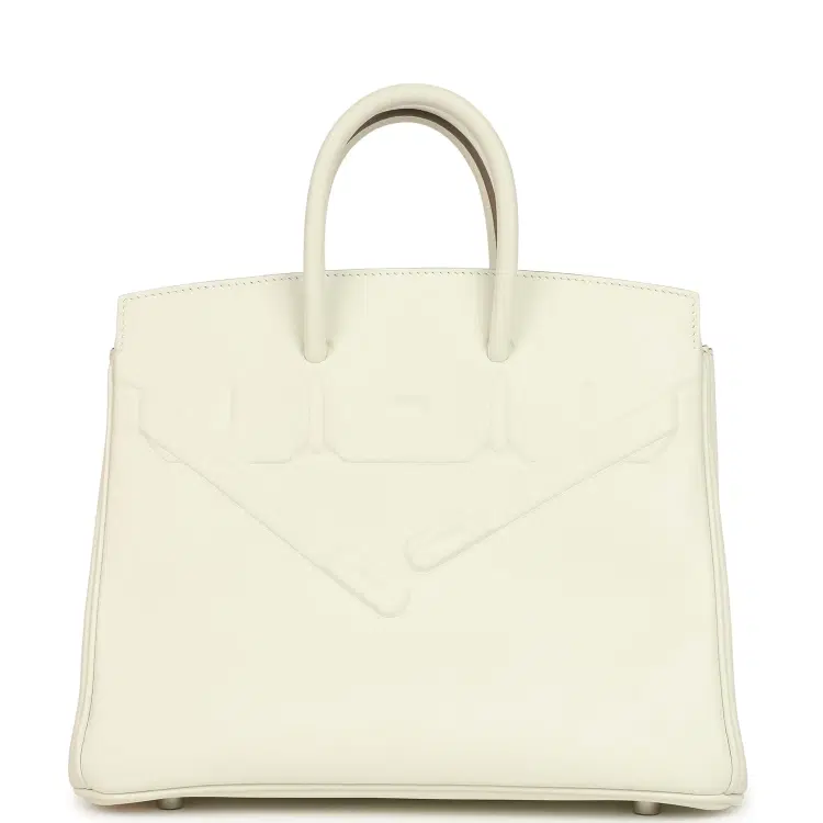 Hermes Birkin Shadow 25 Mushroom Swift Palladium Hardware-Hover-Image
