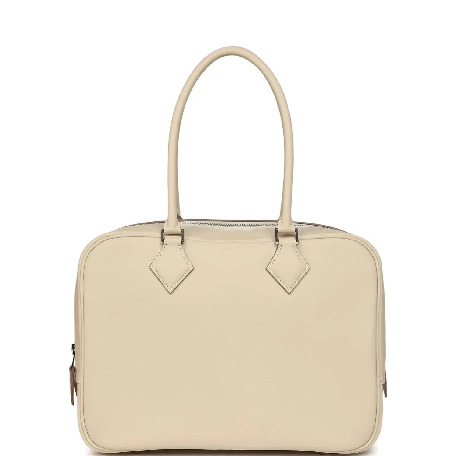 Hermes Plume 28 Bag Craie Swift Palladium Hardware