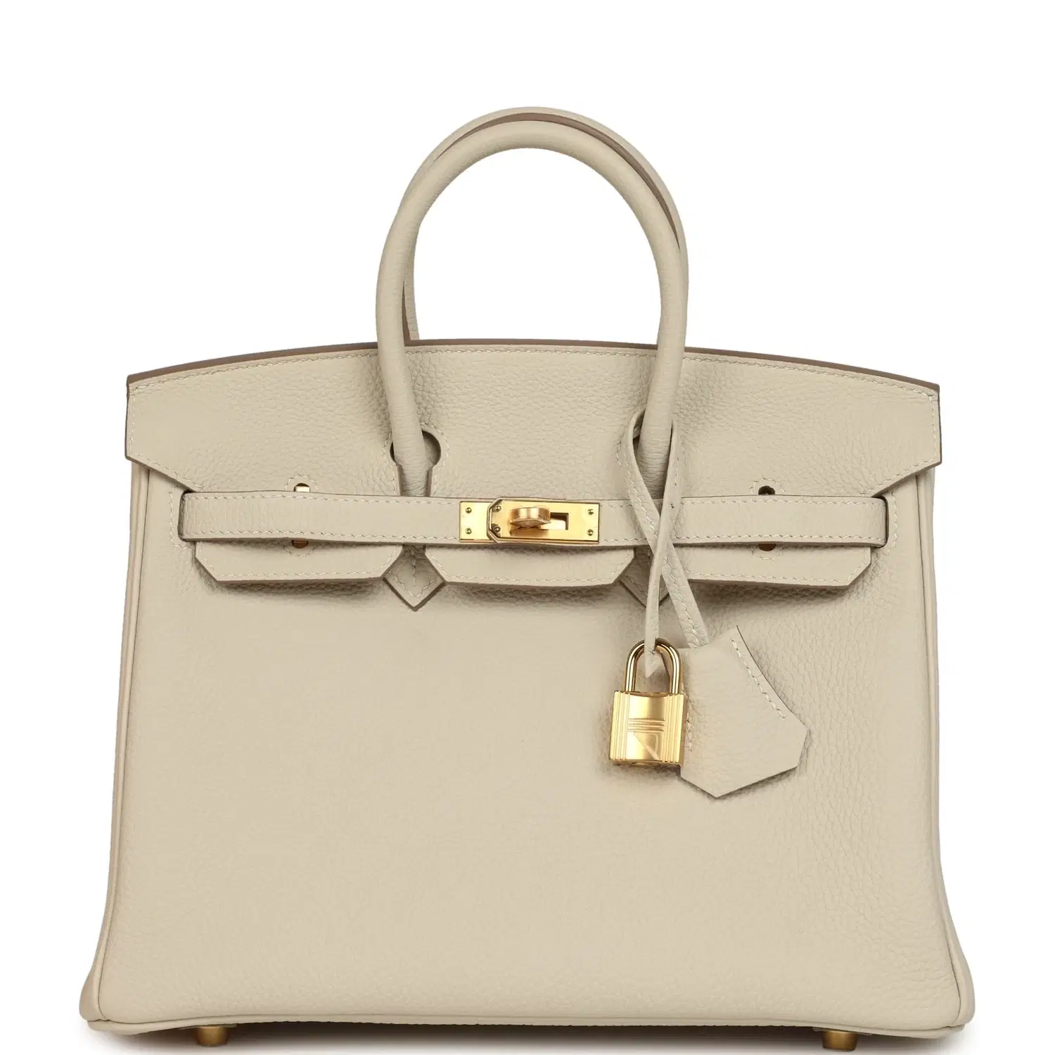 Hermes Birkin 25 Craie Togo Gold Hardware