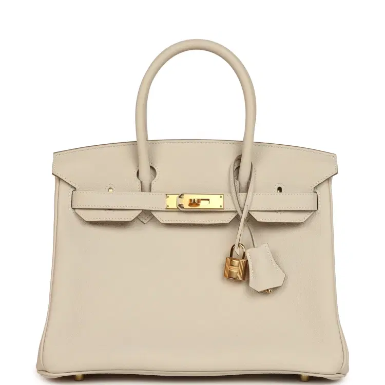Hermes Birkin 30 Craie Togo Gold Hardware-Hover-Image