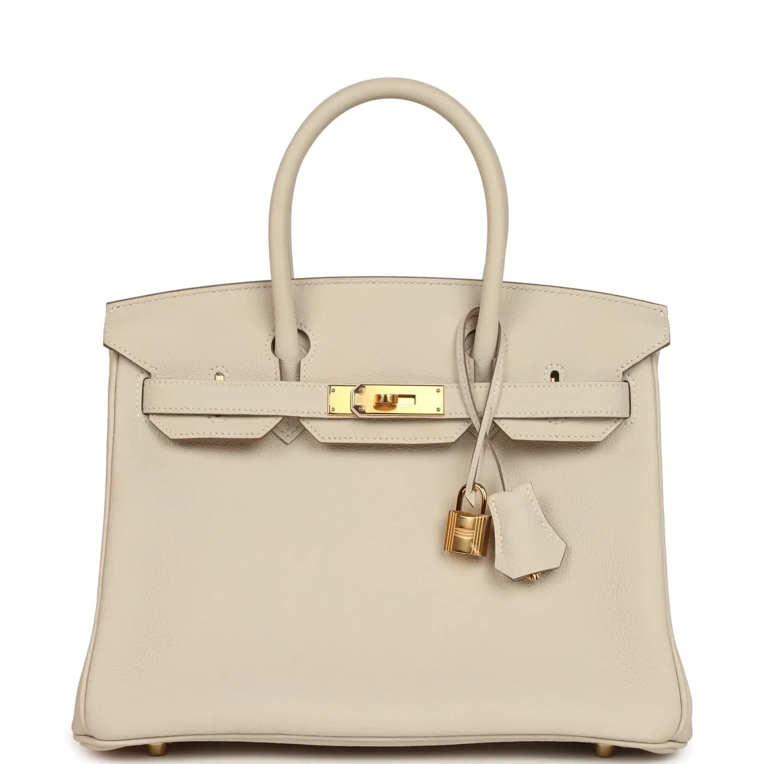 Hermes Birkin 30 Craie Togo Gold Hardware