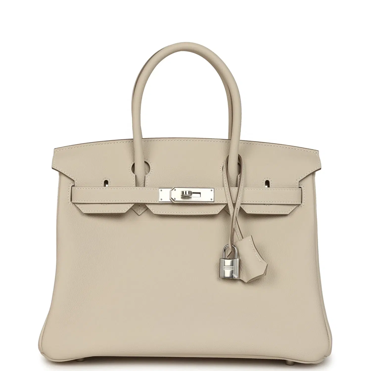 Hermes Birkin 30 Craie Togo Palladium Hardware