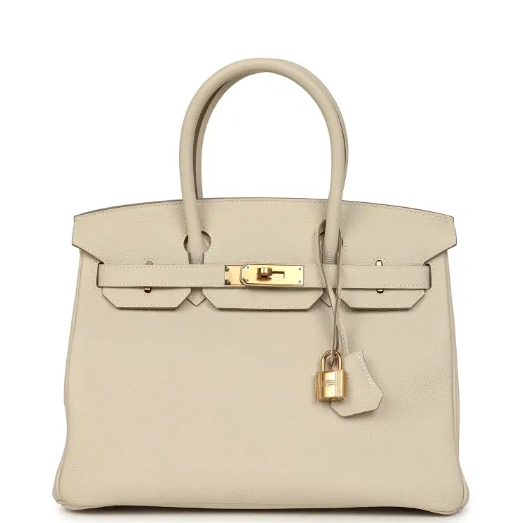 Hermes Birkin 30 Craie Togo Rose Gold Hardware-Hover-Image