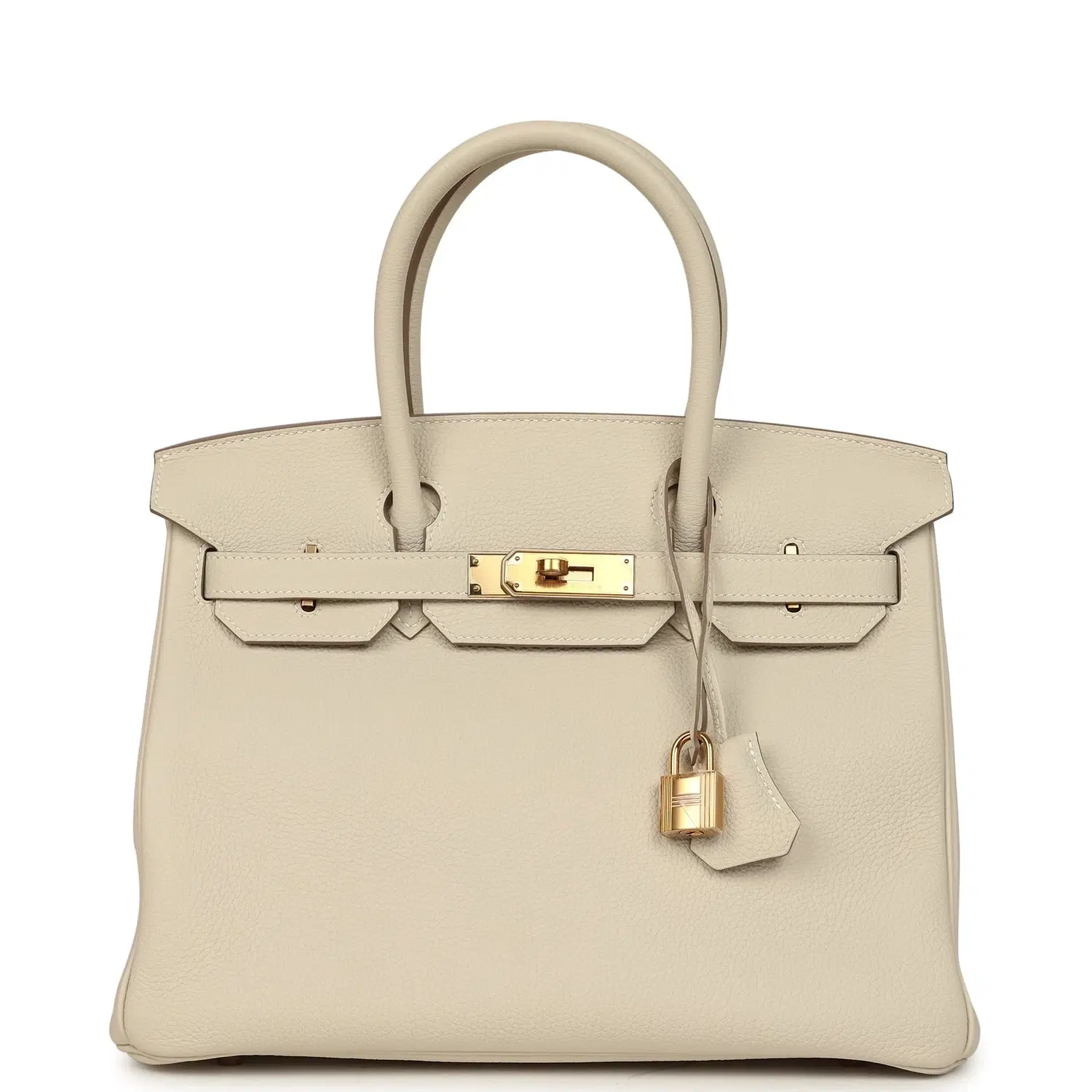 Hermes Birkin 30 Craie Togo Rose Gold Hardware