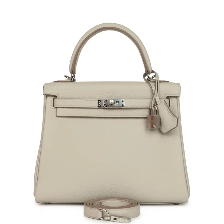Hermes Kelly Retourne 25 Beton Togo Palladium Hardware-Hover-Image