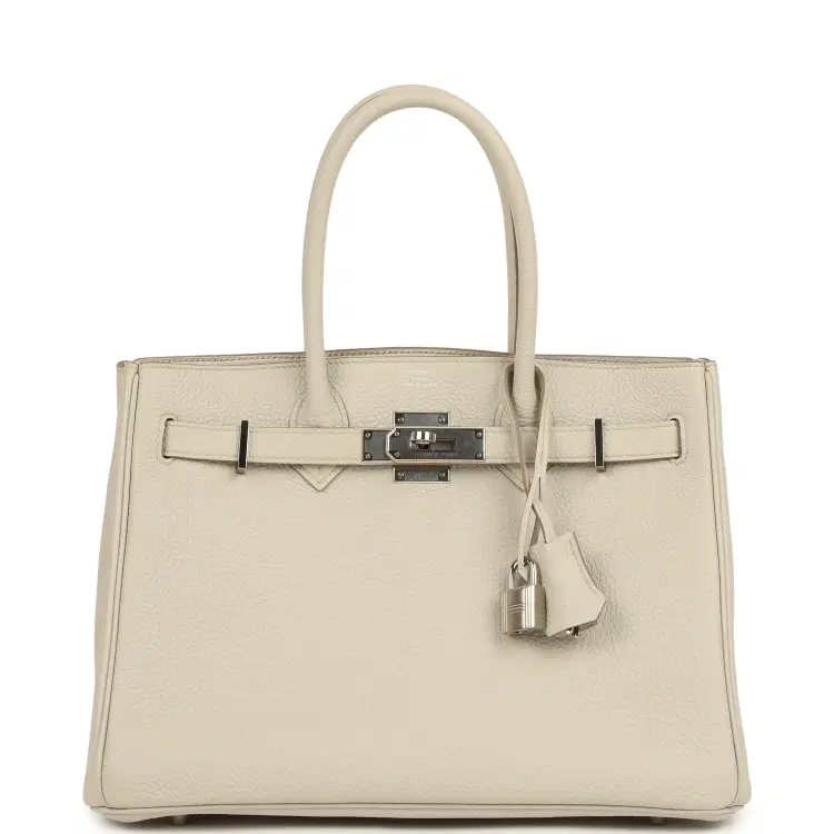 Pre-owned Hermes 3 en 1 Birkin 30 Beton Togo and Swift Palladium Hardware-Hover-Image