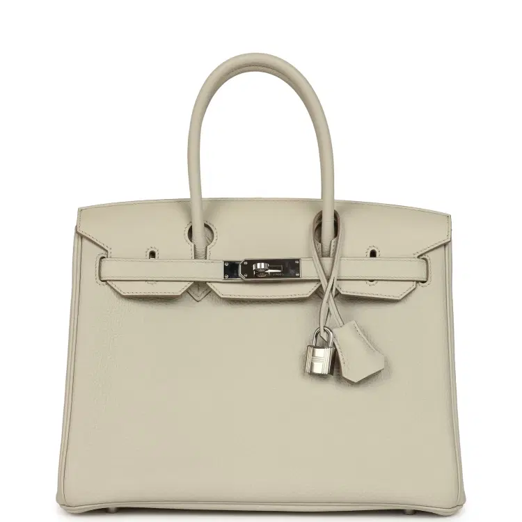 Pre-owned Hermes 3 en 1 Birkin 30 Beton Togo and Swift Palladium Hardware-Hover-Image