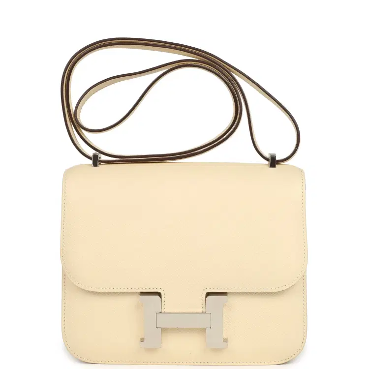 Pre-owned Hermes Constance 18 Nata Epsom Palladium Hardware-Hover-Image