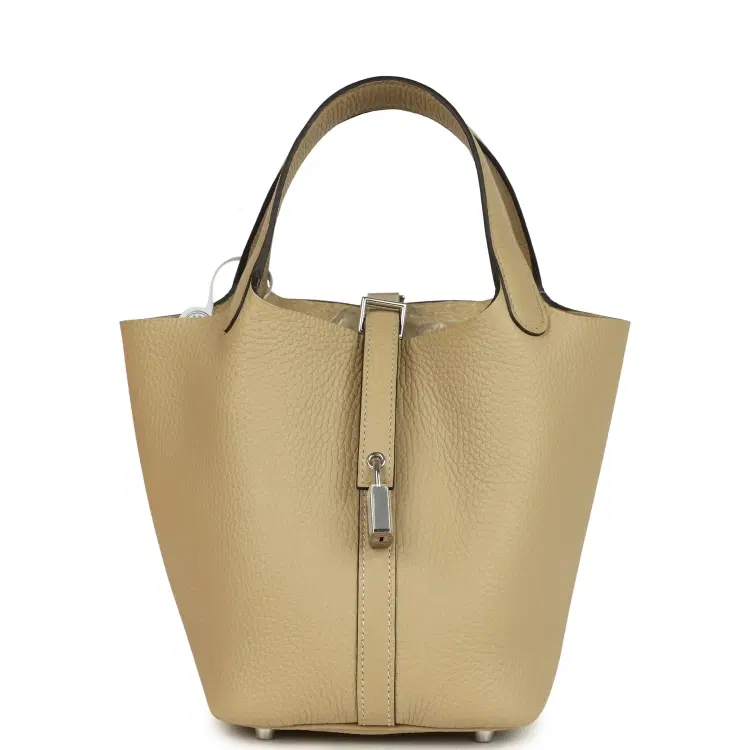 Hermes Picotin Lock 18 Trench Clemence Palladium Hardware-Hover-Image