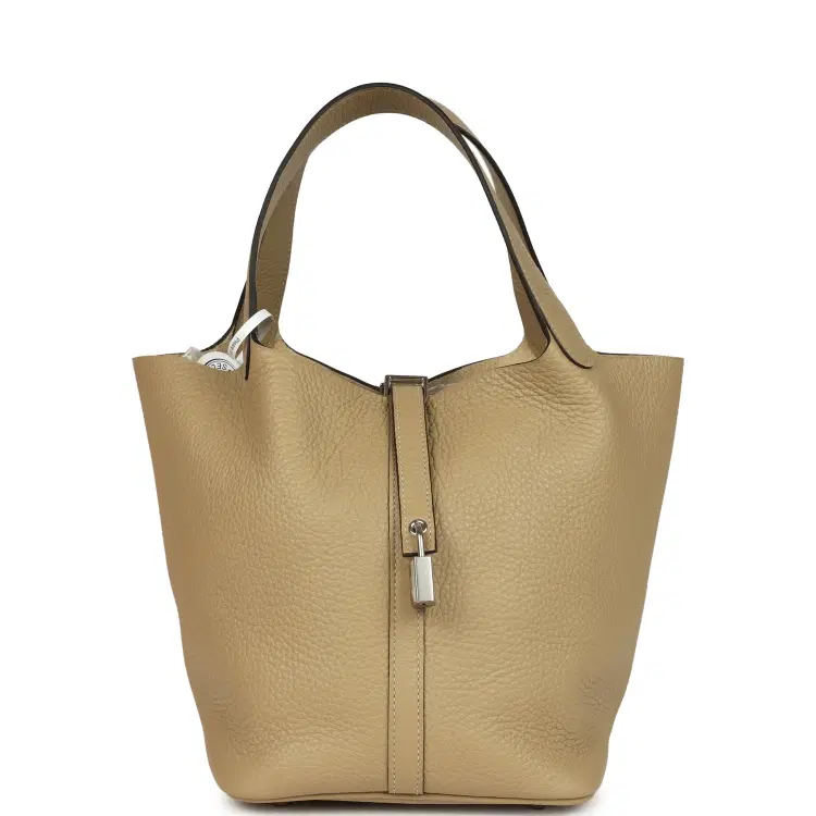 Hermes Picotin Lock 22 Trench Clemence Palladium Hardware-Hover-Image