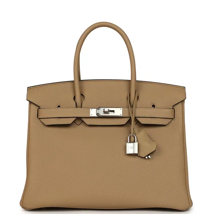 Hermes Birkin 30 Poussiere Togo Palladium Hardware-Hover-Image
