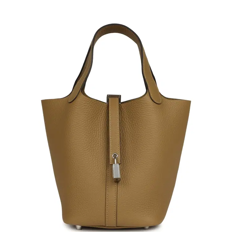 Hermes Picotin Lock 18 Dune Clemence Palladium Hardware-Hover-Image