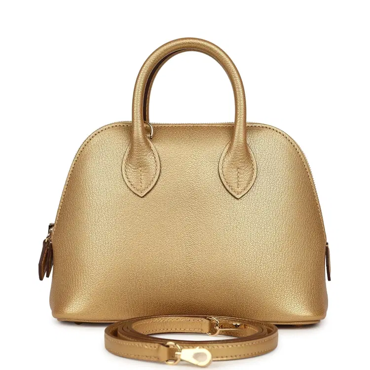 Hermes 1923 Bolide Mini Dore Chevre Chamkilight Permabrass Hardware-Hover-Image