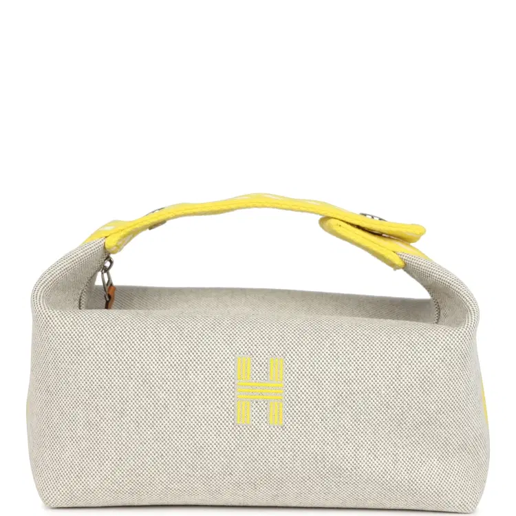 Hermes Bride A Brac Case PM Jaune Citron Plume Canvas Palladium Hardware-Hover-Image