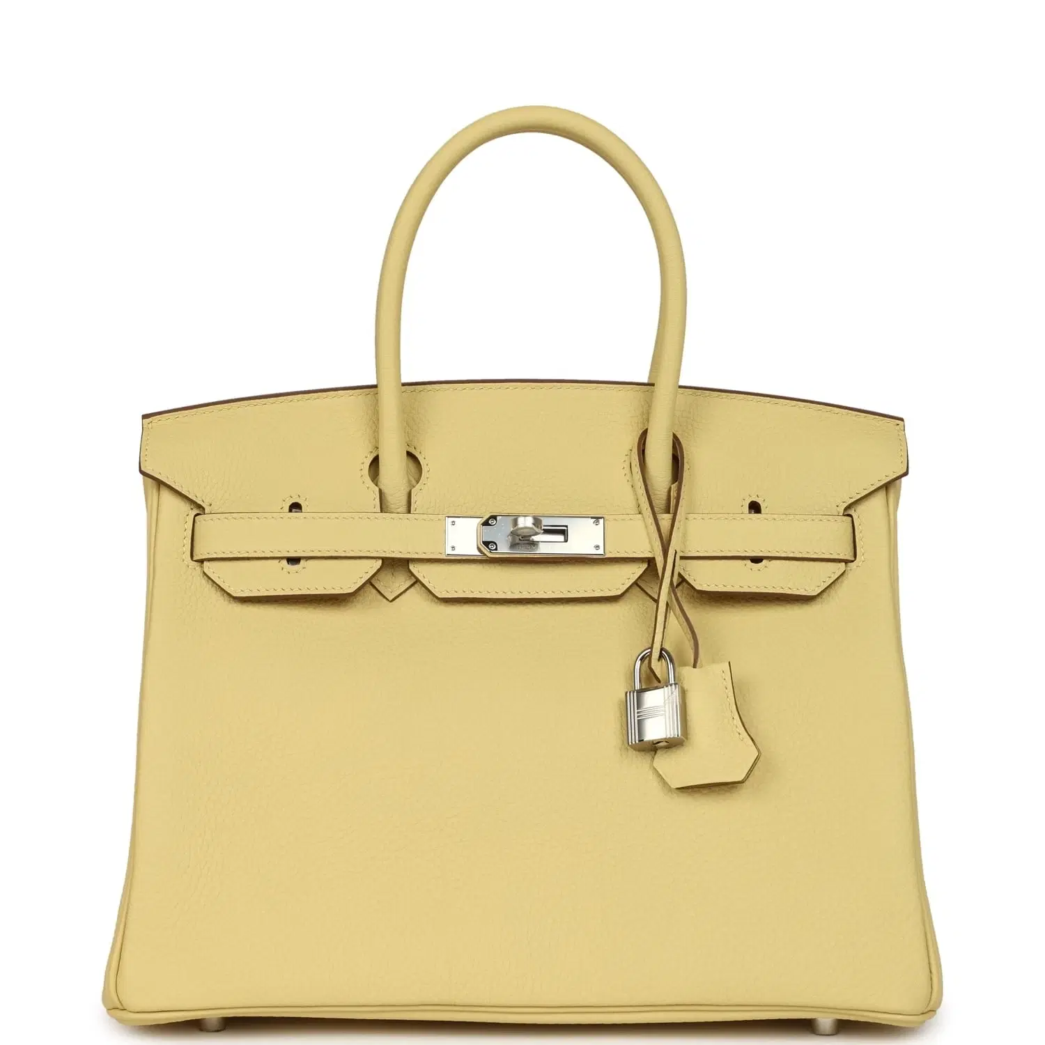 Hermes Birkin 30 Jaune Poussin Togo Palladium Hardware