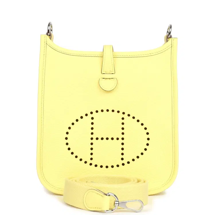 Hermes Evelyne TPM Limoncello Clemence Palladium Hardware-Hover-Image