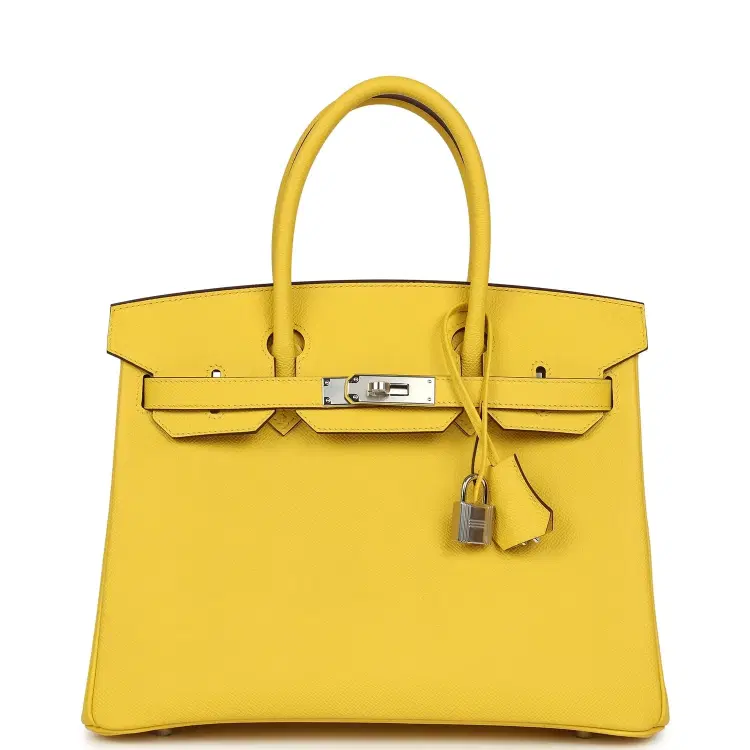 Hermes Birkin 30 Jaune de Naples Epsom Palladium Hardware-Hover-Image