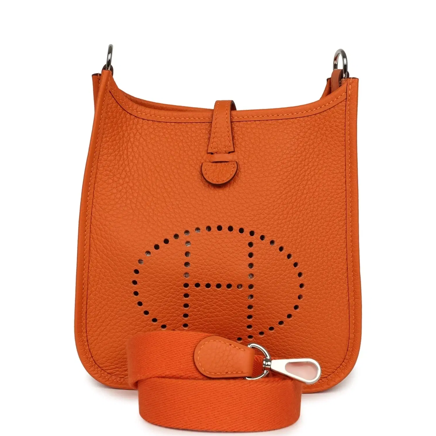 Hermes Evelyne TPM Orange Clemence Palladium Hardware