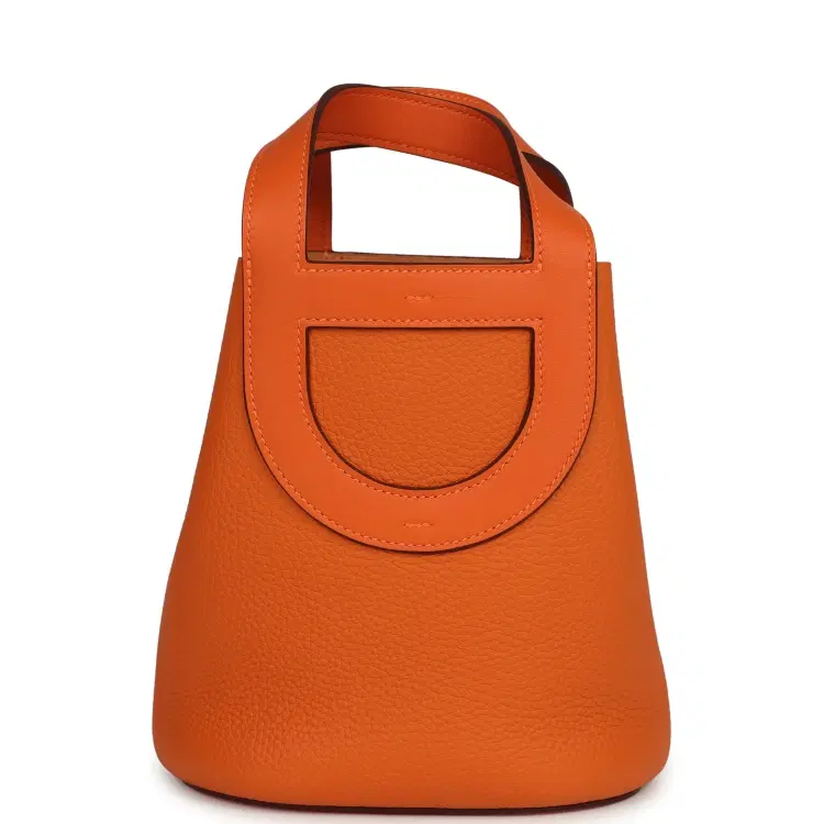 Hermes In-The-Loop 18 Orange Clemence and Swift Palladium Hardware-Hover-Image