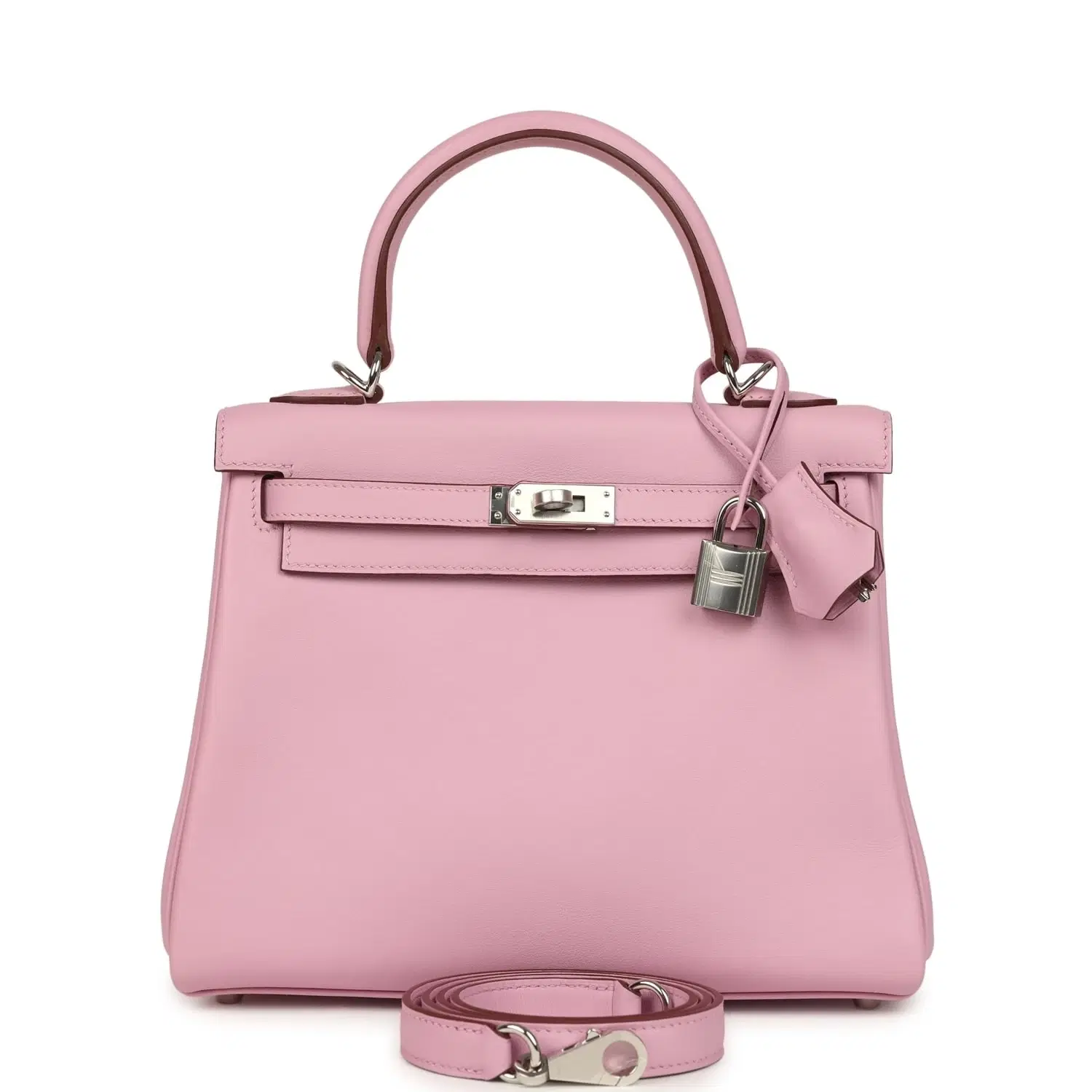 Hermes Kelly Retourne 25 Mauve Sylvestre Swift Palladium Hardware